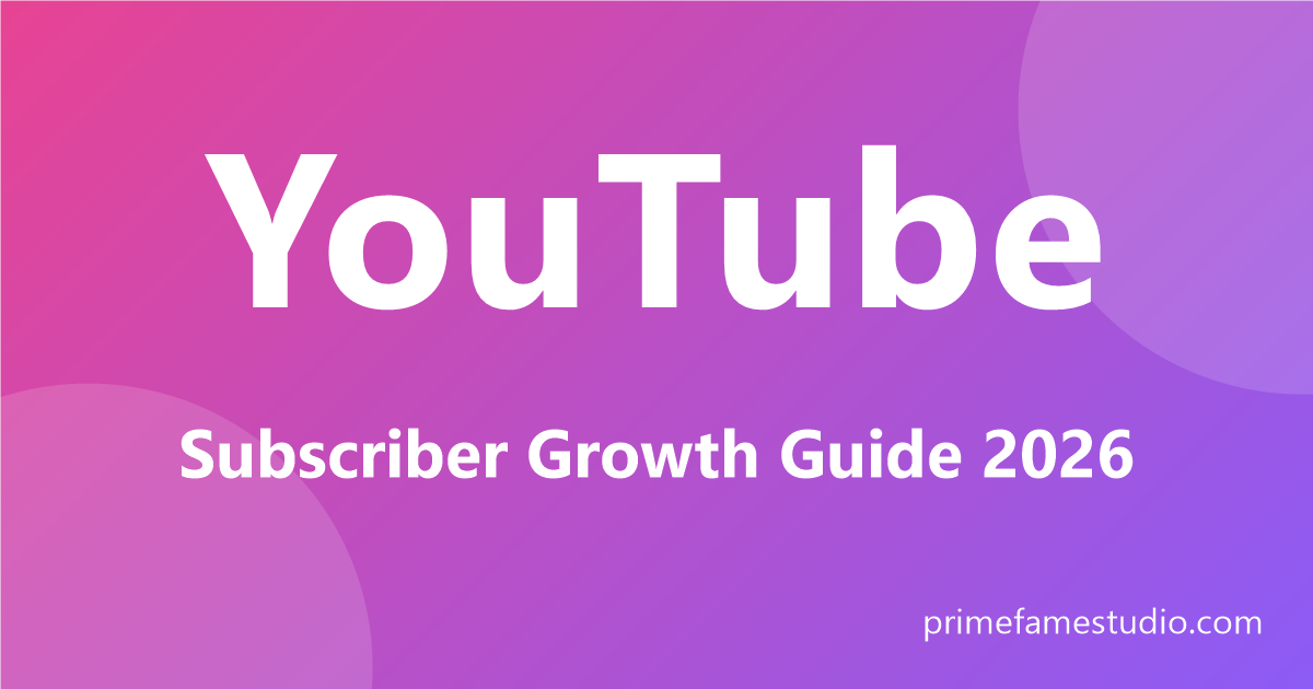 YouTube subscriber growth guide for 2026: SEO, thumbnails and retention tips to grow your channel.
